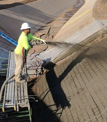   Shotcrete Dry and wet